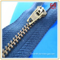High quality Semi auto lock brass zipper with YG slider